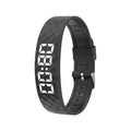 Brynk Wake vibrating alarm wristband in Black with LED display