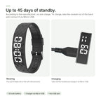 Brynk Wake battery: up to 45 days of standby – take the LED module out of the band and charge it via Micro-USB