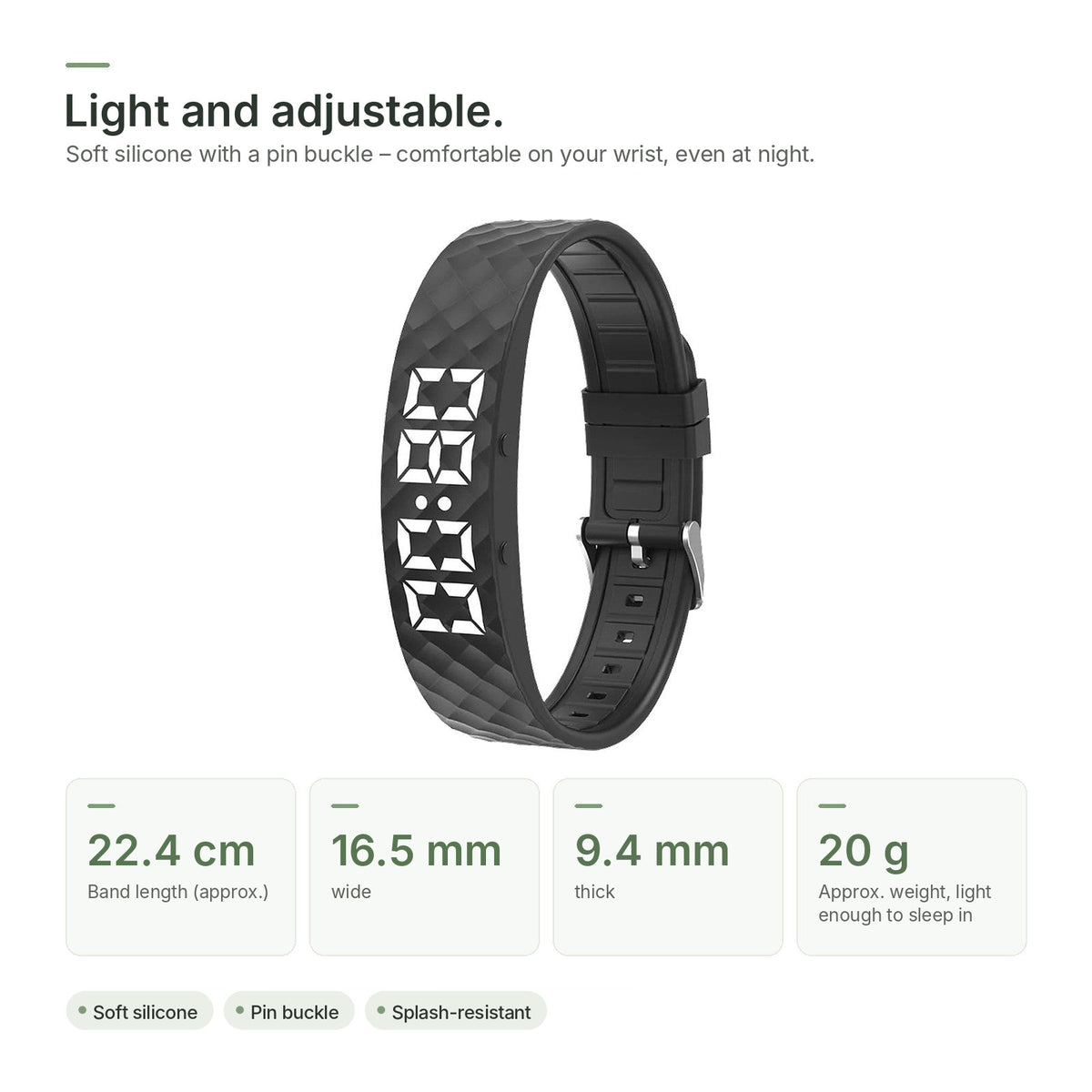 Brynk Wake dimensions: about 22.4 cm long, 16.5 mm wide, 9.4 mm thick, about 20 g