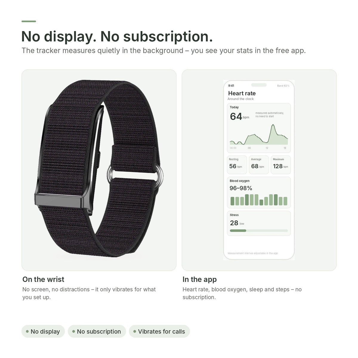 Brynk B3 Pure has no display – your stats appear in the free app