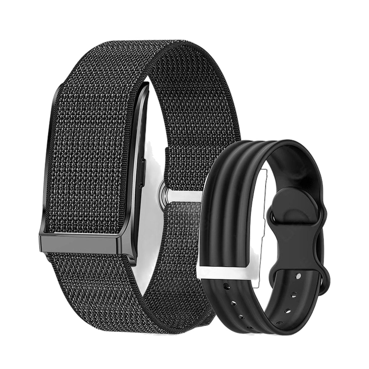 Brynk B3 Pure duo set: nylon band with tracker and black silicone band