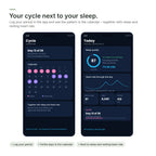 Cycle calendar in the Brynk R3 app