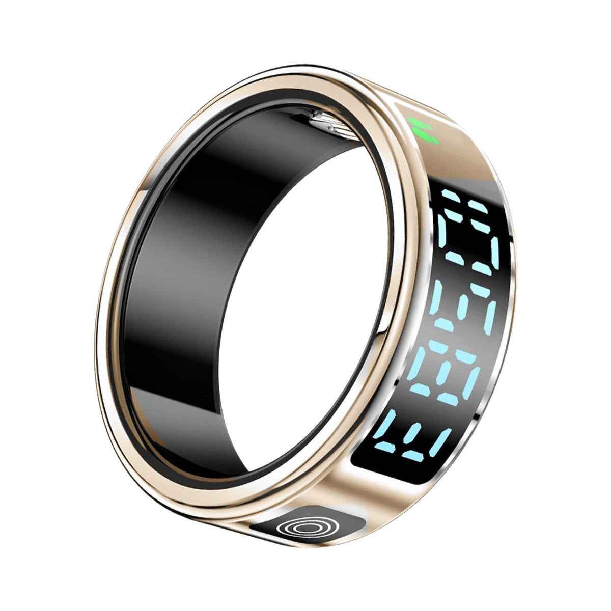 Brynk R5 Glow smart ring with LED display in Champagne Gold