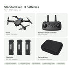Standard set · 3 batteries: drone, standard remote controller, 3 batteries and carrying case