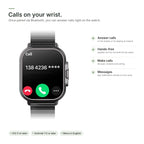 Brynk W4 Buds showing an incoming call – take calls on the watch or with the earbuds